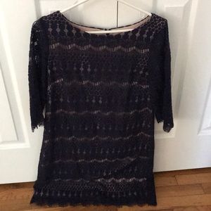 Navy lace dress